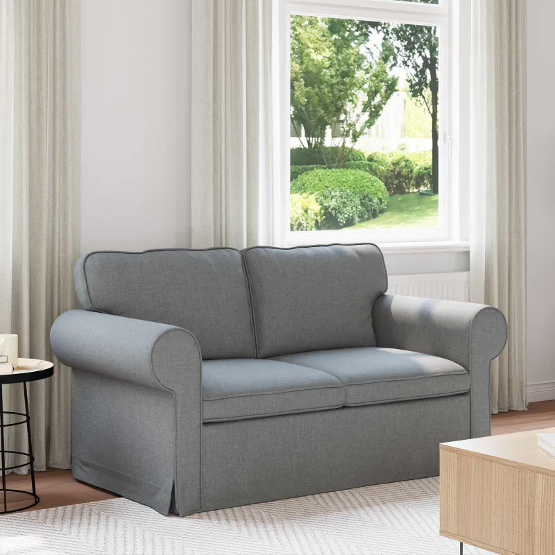 Sofa Šviesiai pilka 155 x 82 x 80 cm audinys