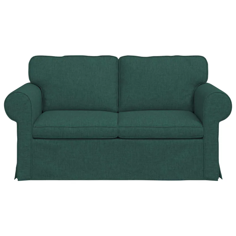 Sofa Tamsiai žalia 155 x 82 x 80 cm audinys