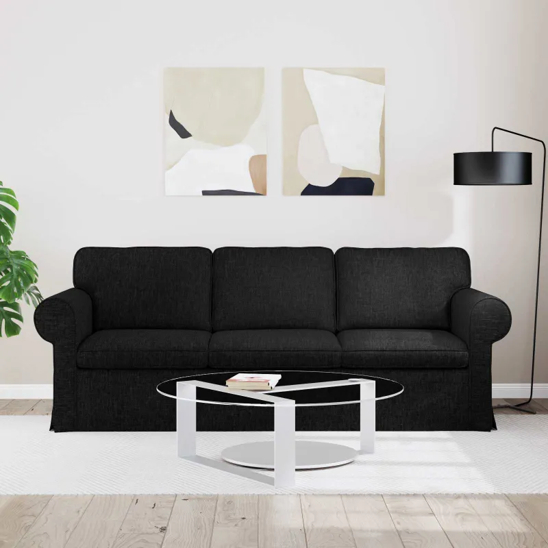 Sofa Juoda 215 x 82 x 80 cm audinys