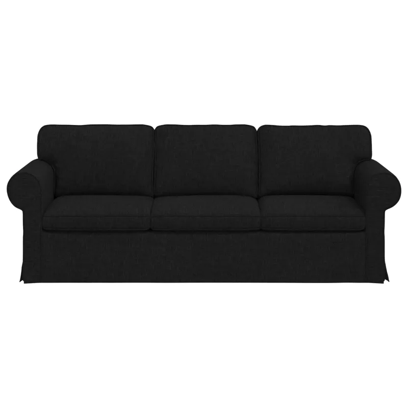 Sofa Juoda 215 x 82 x 80 cm audinys