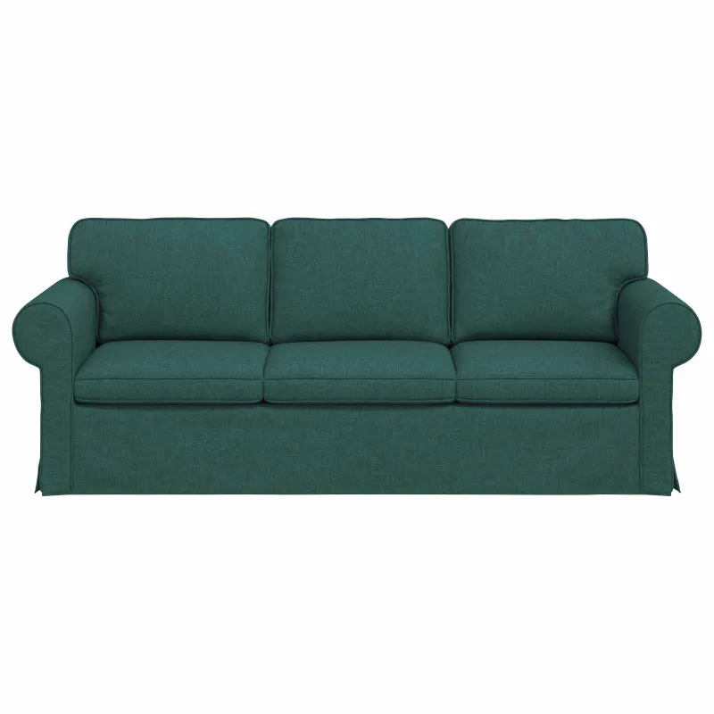 Sofa Tamsiai žalia 215 x 82 x 80 cm audinys