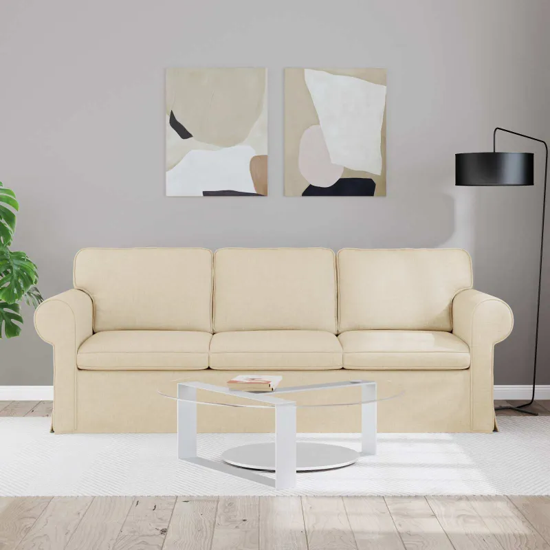 Sofa Kreminė 215 x 82 x 80 cm audinys