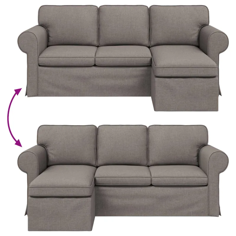 Sofa Tortora 195 x 138 x 80 cm audinys