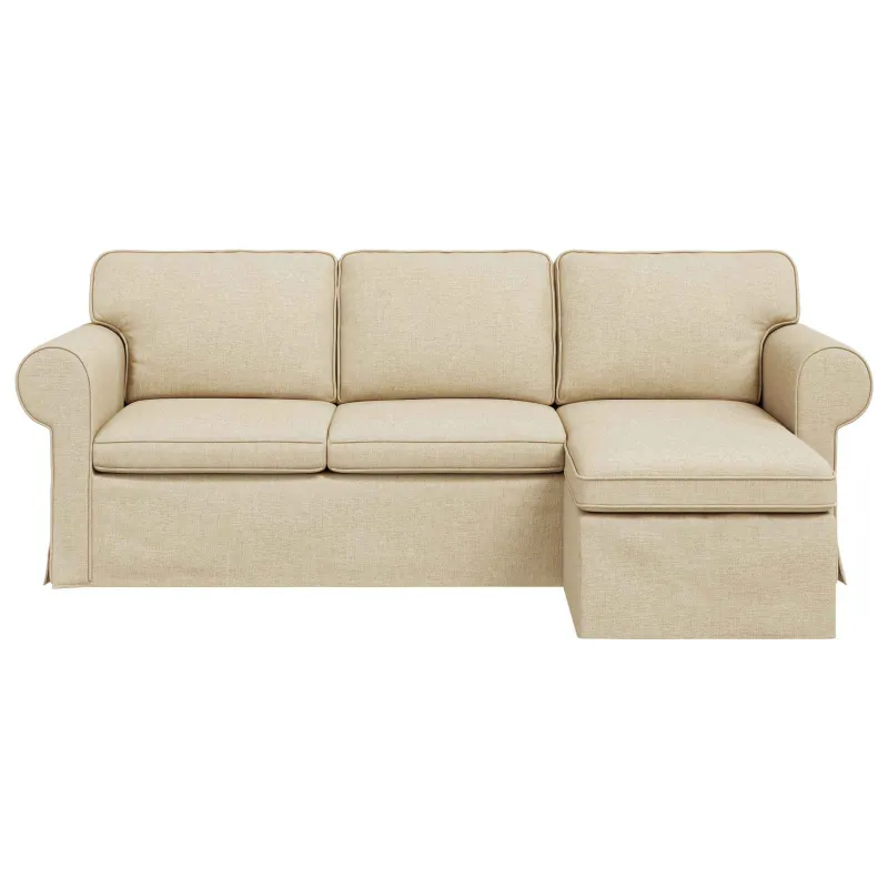 Sofa Kreminė 215 x 138 x 80 cm audinys