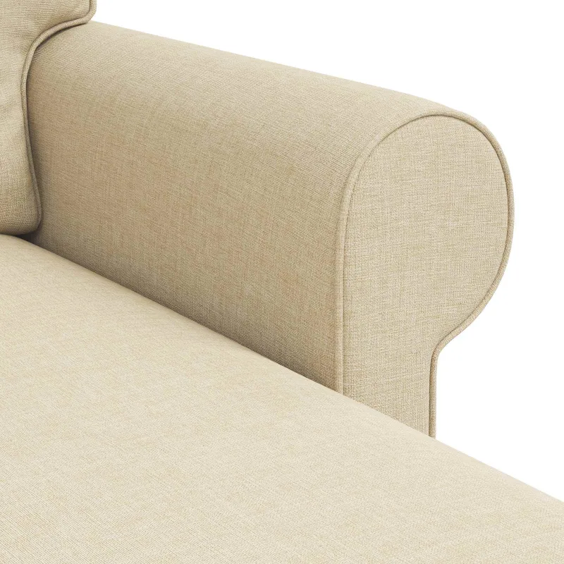 Sofa Kreminė 215 x 138 x 80 cm audinys