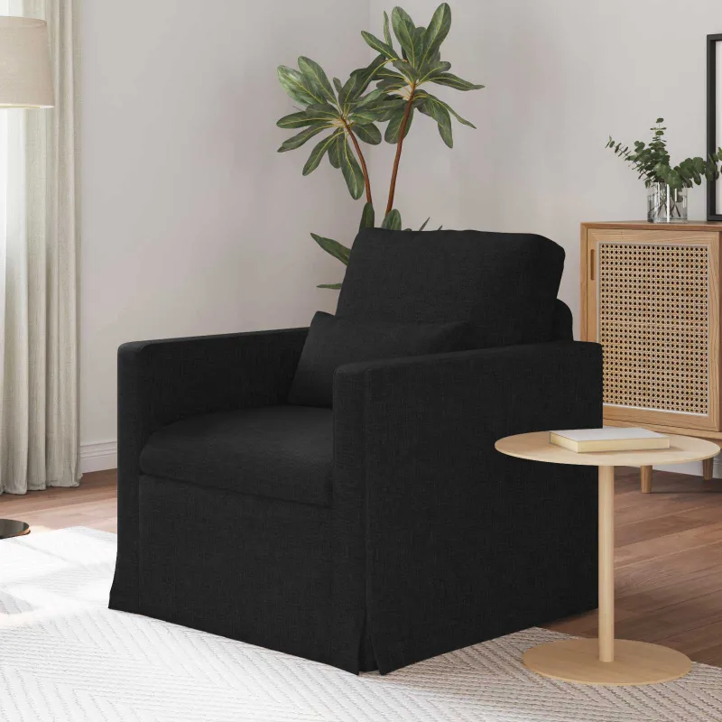 Sofa Juoda 78 x 78 x 80 cm audinys