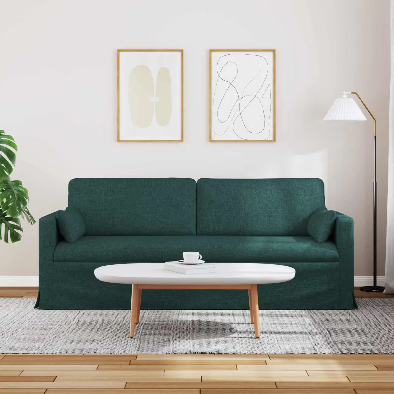 Sofa Tamsiai žalia 198 x 78 x 80 cm audinys