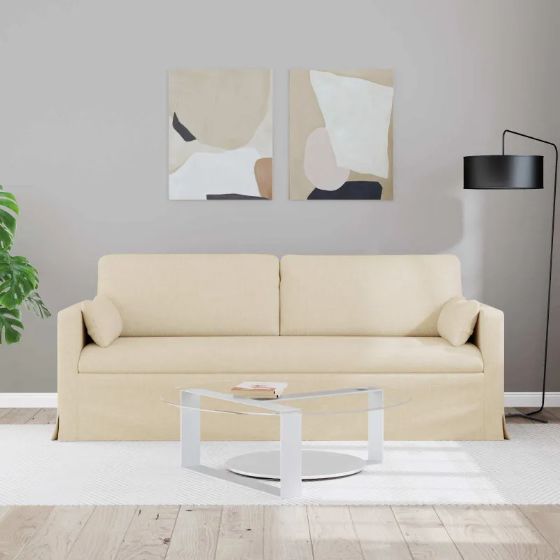 Sofa Kreminė 198 x 78 x 80 cm audinys