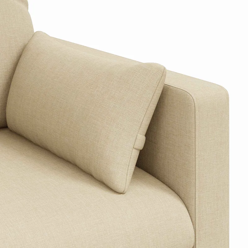 Sofa Kreminė 198 x 78 x 80 cm audinys