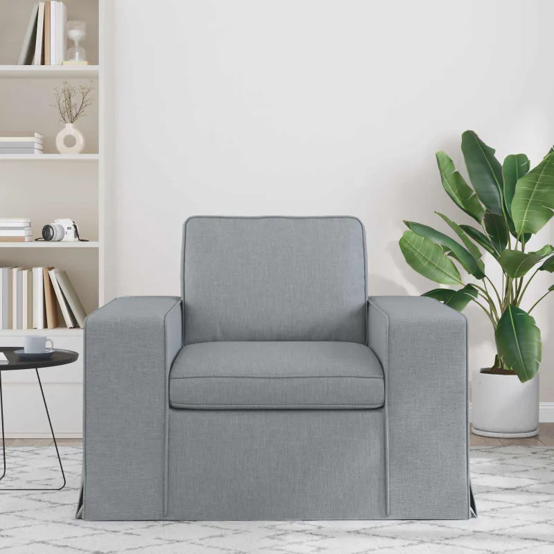 Sofa Šviesiai pilka 103 x 80 x 82 cm audinys
