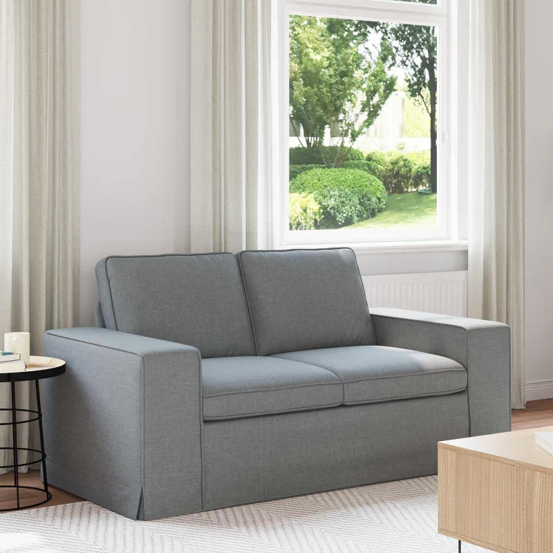Sofa Šviesiai pilka 162 x 80 x 82 cm audinys