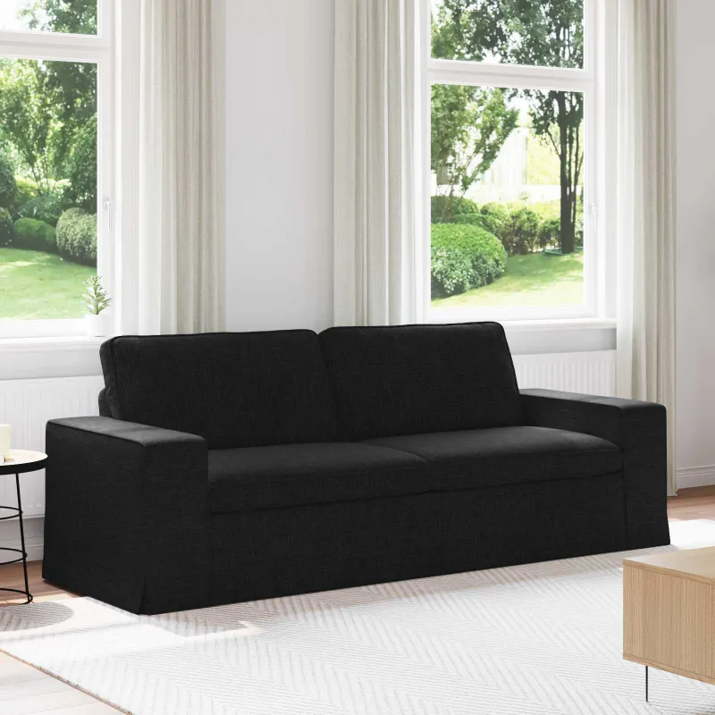 Sofa Juoda 222 x 80 x 82 cm audinys
