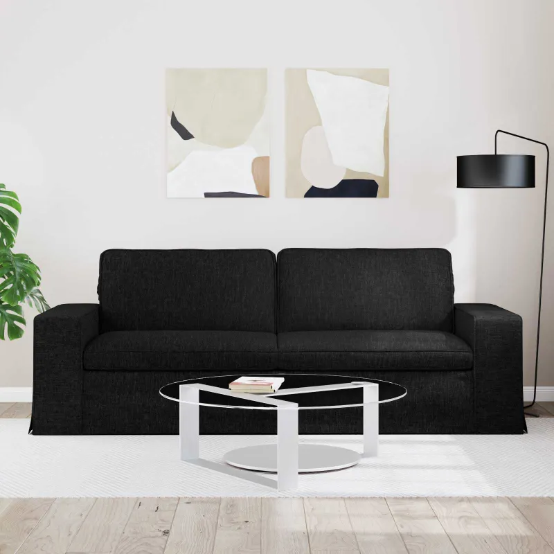 Sofa Juoda 222 x 80 x 82 cm audinys