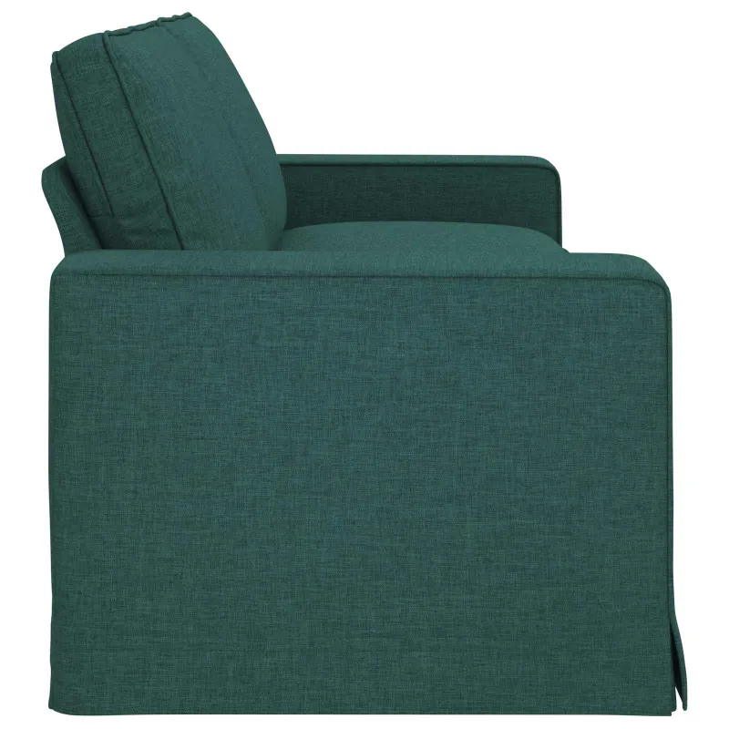 Sofa Tamsiai žalia 222 x 80 x 82 cm audinys