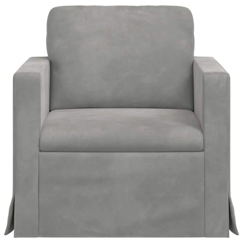 Sofa Šviesiai pilka 78 x 78 x 80 cm Aksomas