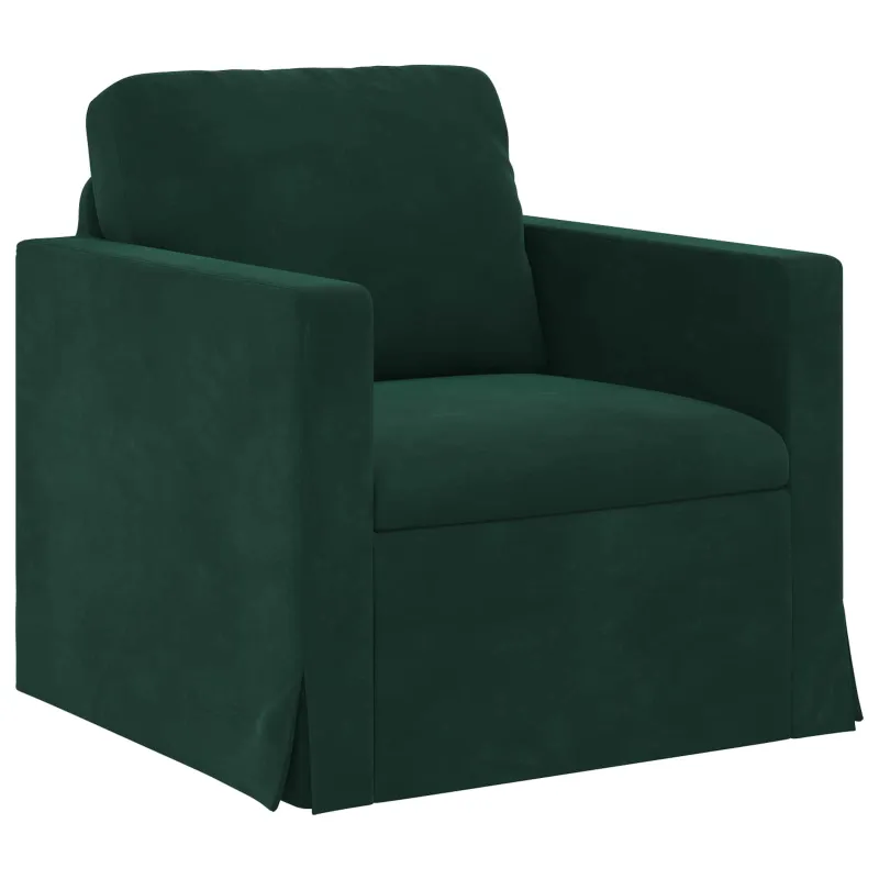 Sofa Tamsiai žalia 78 x 78 x 80 cm Aksomas