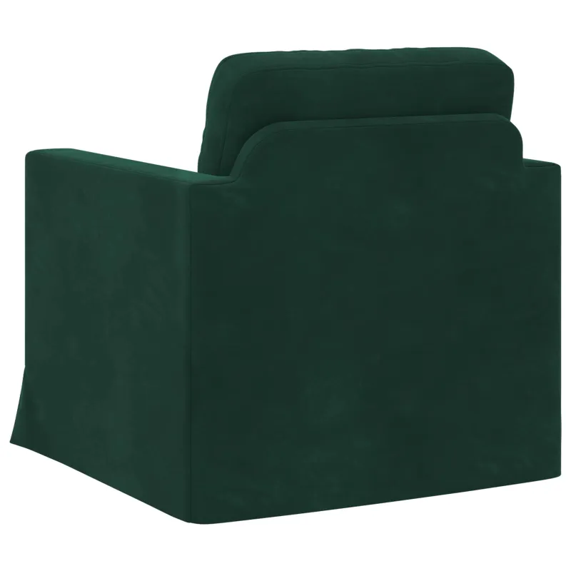 Sofa Tamsiai žalia 78 x 78 x 80 cm Aksomas