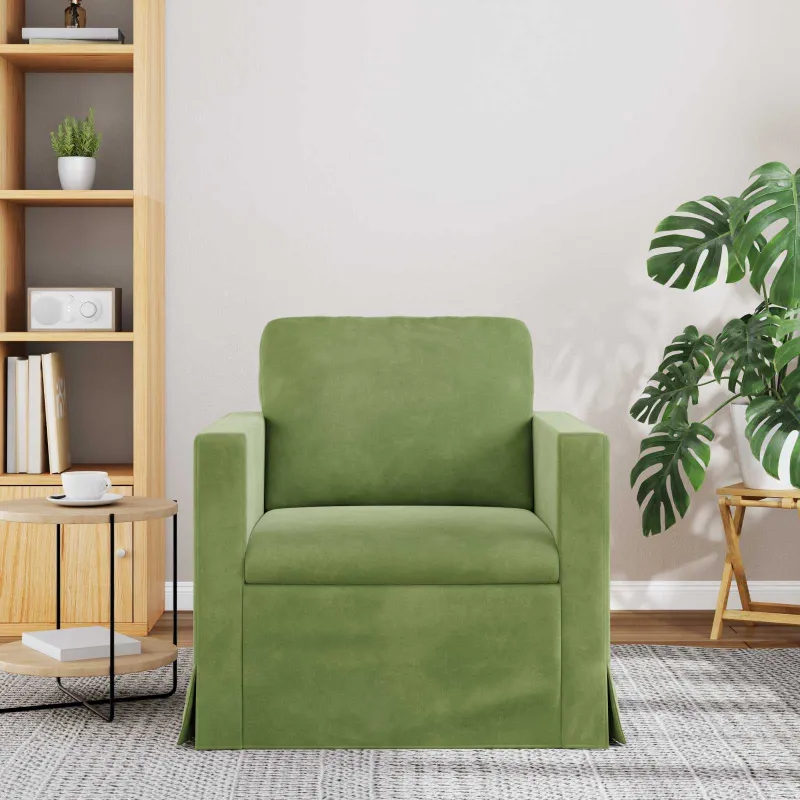 Sofa Šviesiai žalia 78 x 78 x 80 cm Aksomas