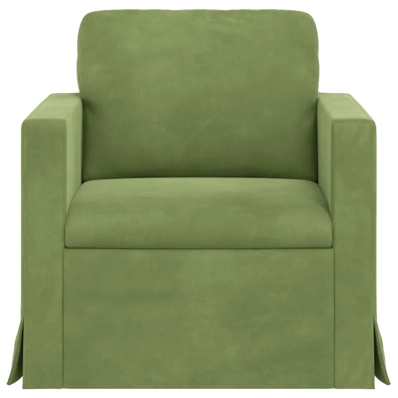 Sofa Šviesiai žalia 78 x 78 x 80 cm Aksomas