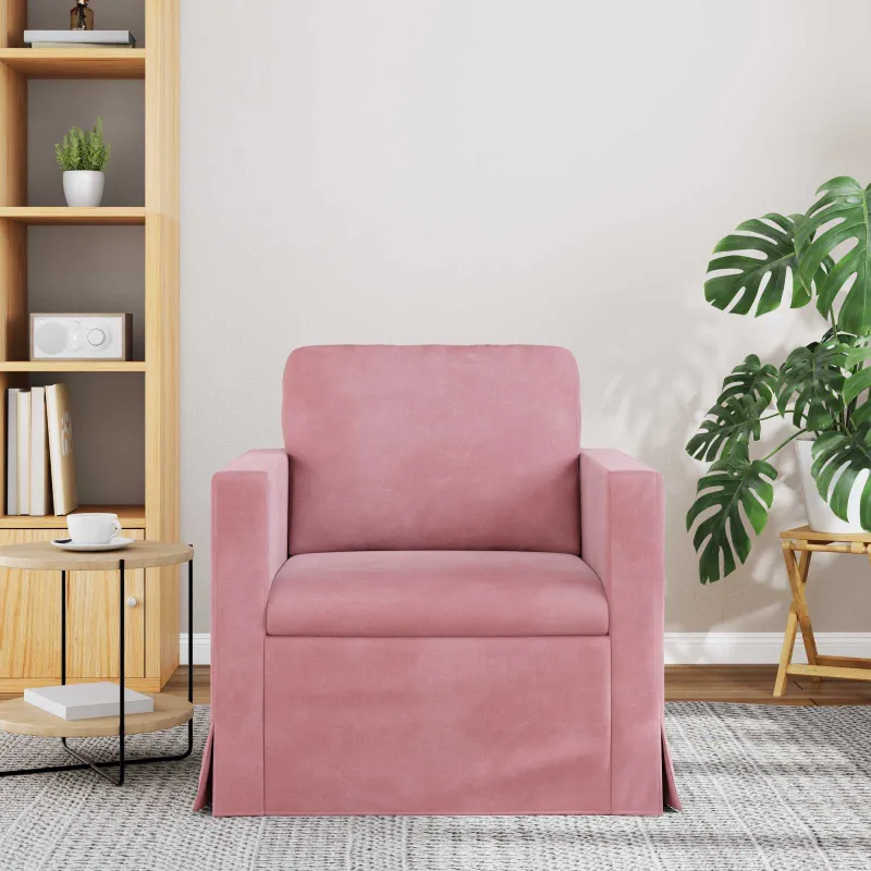 Sofa Rožinė 78 x 78 x 80 cm Aksomas