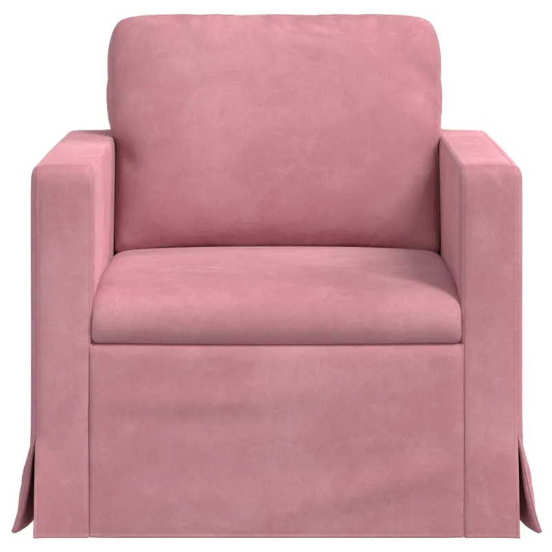 Sofa Rožinė 78 x 78 x 80 cm Aksomas