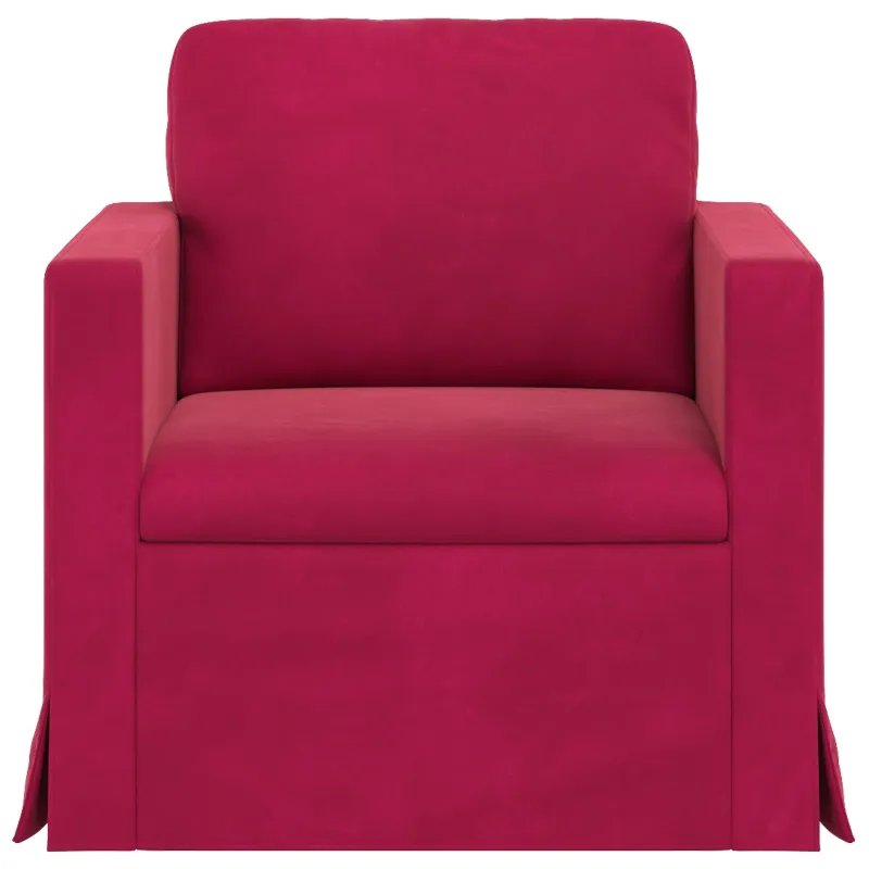 Sofa Vyno raudona 78 x 78 x 80 cm Aksomas