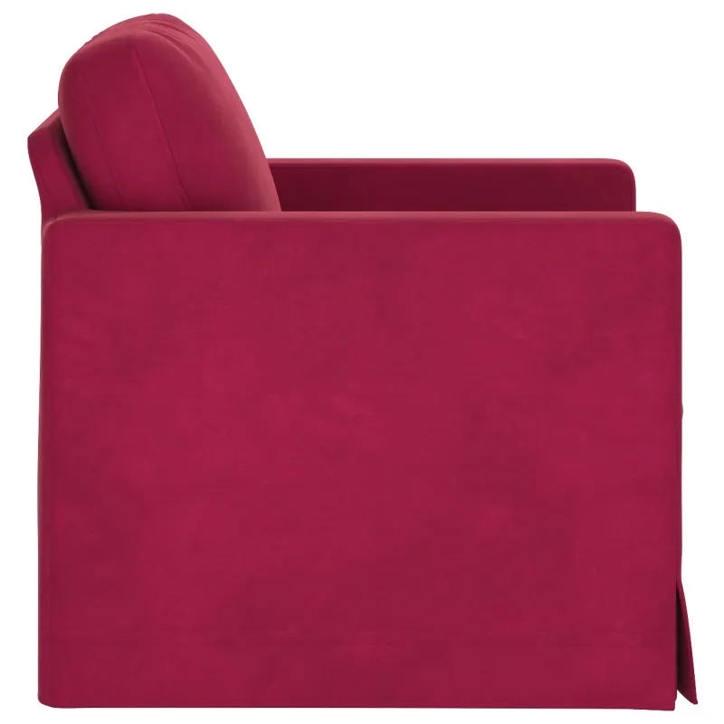 Sofa Vyno raudona 78 x 78 x 80 cm Aksomas