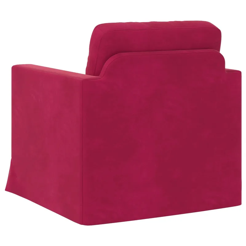 Sofa Vyno raudona 78 x 78 x 80 cm Aksomas
