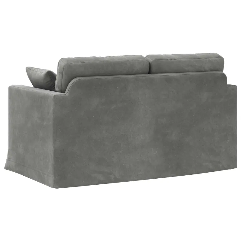 Sofa Tamsiai pilka 138 x 78 x 80 cm Aksomas