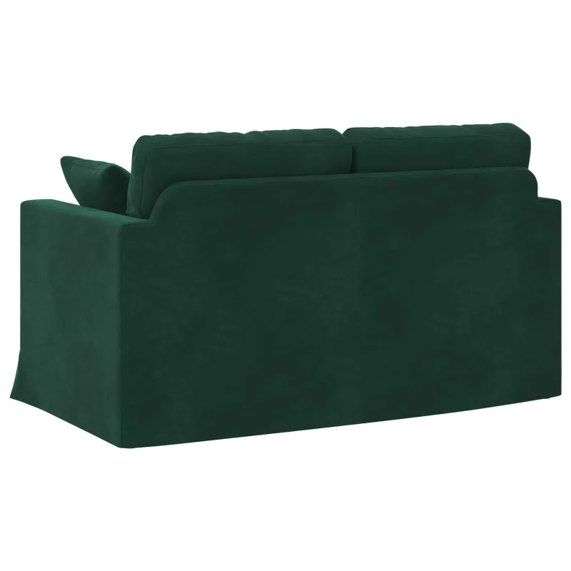 Sofa Tamsiai žalia 138 x 78 x 80 cm Aksomas