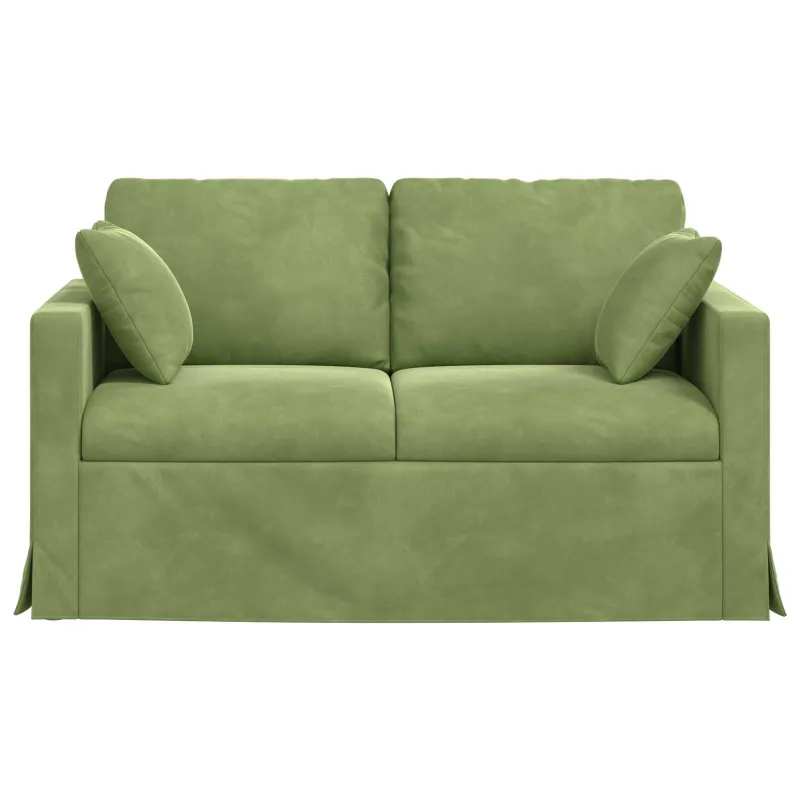 Sofa Šviesiai žalia 138 x 78 x 80 cm Aksomas