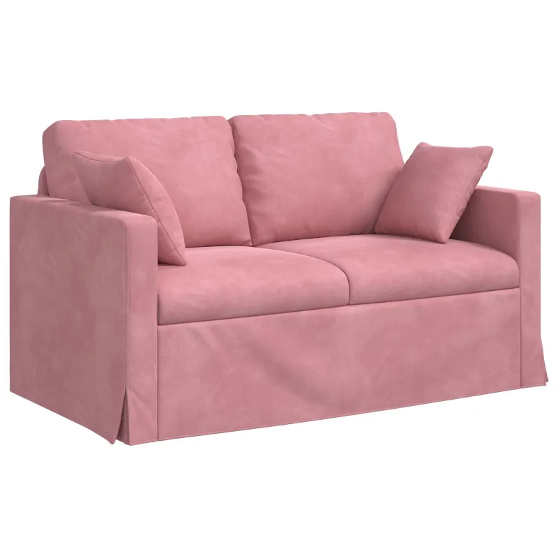 Sofa Rožinė 138 x 78 x 80 cm Aksomas