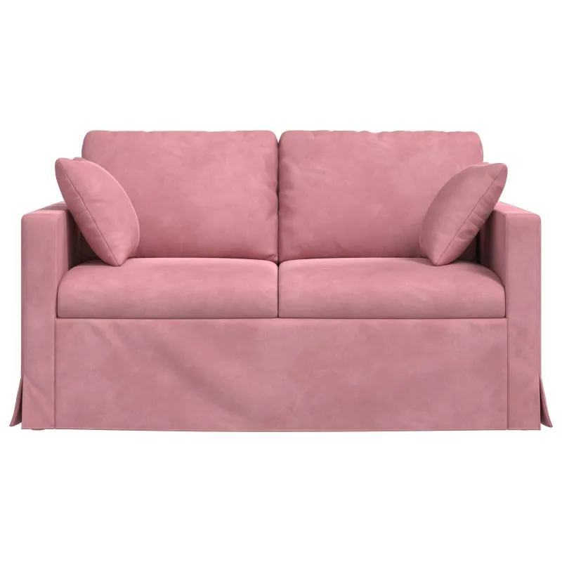 Sofa Rožinė 138 x 78 x 80 cm Aksomas