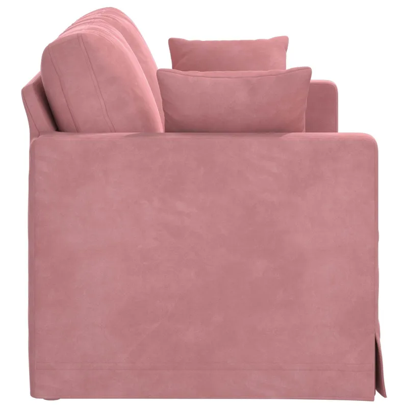 Sofa Rožinė 138 x 78 x 80 cm Aksomas