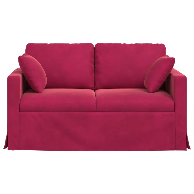 Sofa Vyno raudona 138 x 78 x 80 cm Aksomas