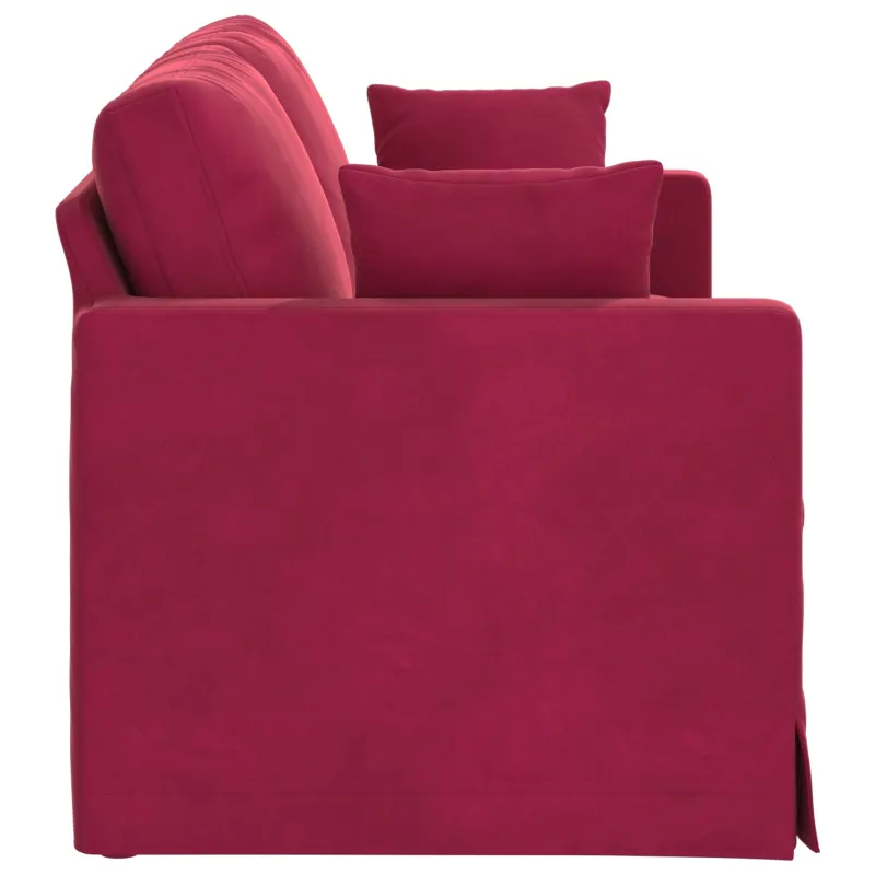 Sofa Vyno raudona 138 x 78 x 80 cm Aksomas