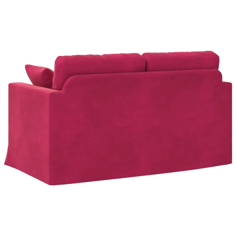 Sofa Vyno raudona 138 x 78 x 80 cm Aksomas