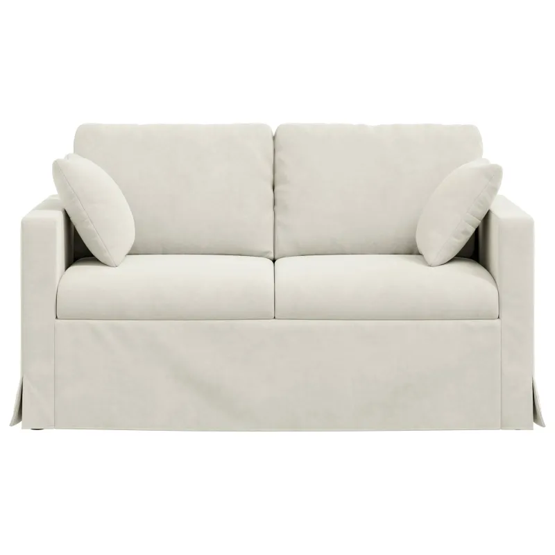 Sofa Kreminė 138 x 78 x 80 cm Aksomas
