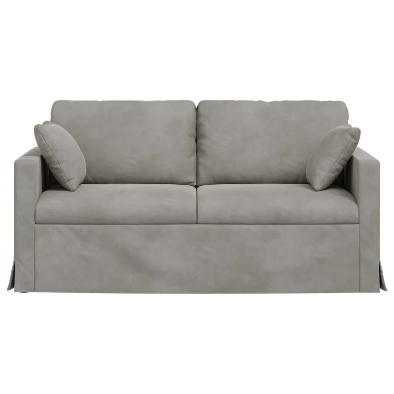 Sofa Šviesiai pilka 158 x 78 x 80 cm Aksomas