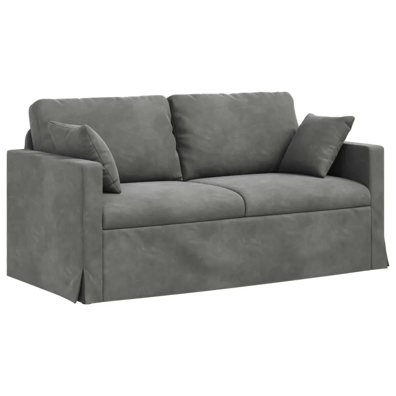 Sofa Tamsiai pilka 158 x 78 x 80 cm Aksomas