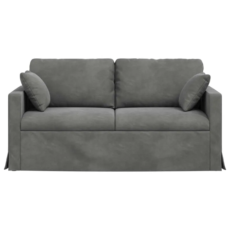 Sofa Tamsiai pilka 158 x 78 x 80 cm Aksomas
