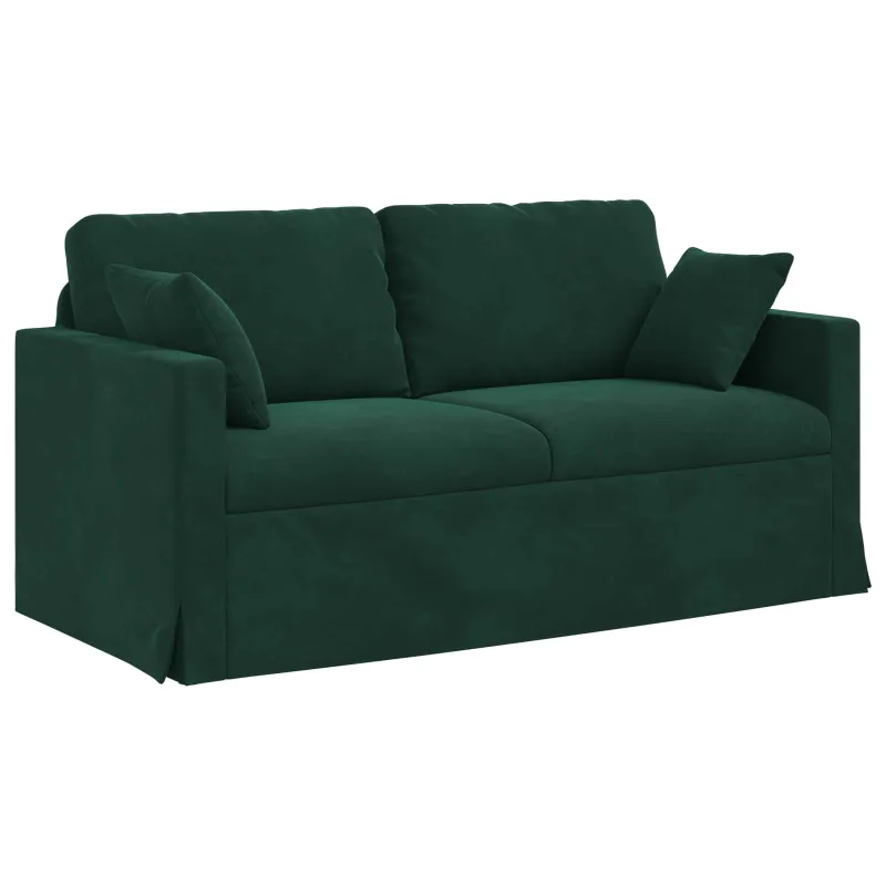 Sofa Tamsiai žalia 158 x 78 x 80 cm Aksomas