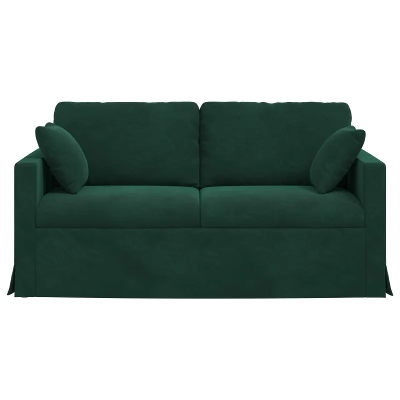 Sofa Tamsiai žalia 158 x 78 x 80 cm Aksomas