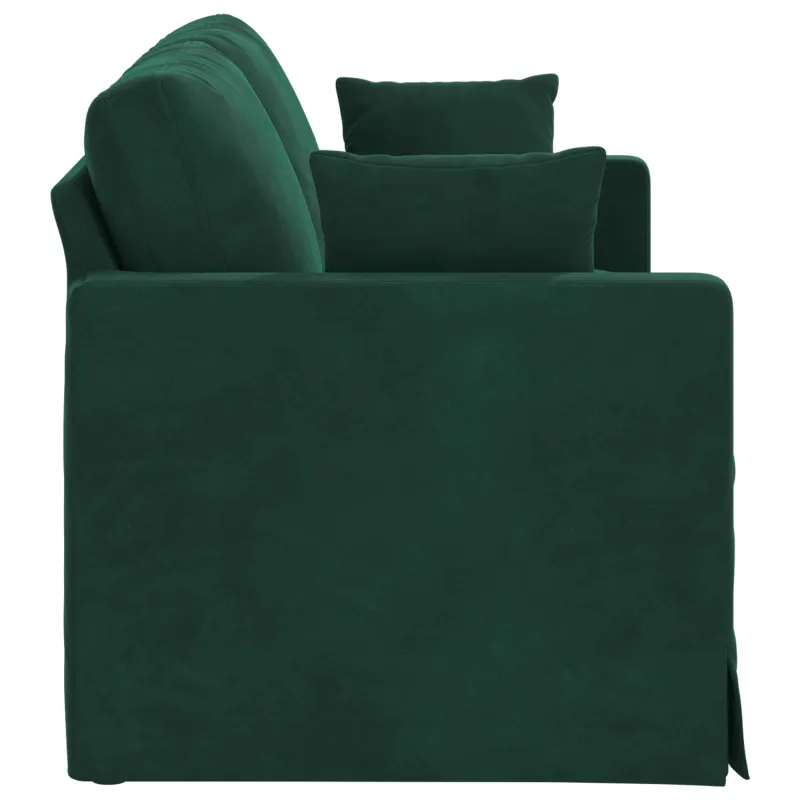 Sofa Tamsiai žalia 158 x 78 x 80 cm Aksomas