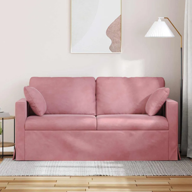 Sofa Rožinė 158 x 78 x 80 cm Aksomas