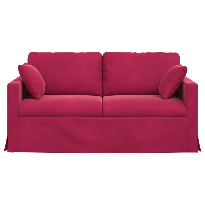 Sofa Vyno raudona 158 x 78 x 80 cm Aksomas