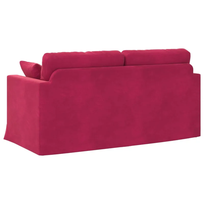 Sofa Vyno raudona 158 x 78 x 80 cm Aksomas