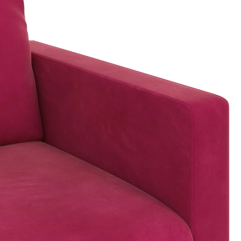 Sofa Vyno raudona 158 x 78 x 80 cm Aksomas