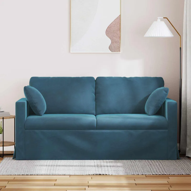 Sofa Mėlyna 158 x 78 x 80 cm Aksomas