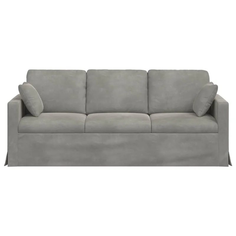 Sofa Šviesiai pilka 198 x 78 x 80 cm Aksomas